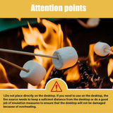 NNEOBA Smokeless Stainless Steel Camping Stove Mini Fire Pit Silver