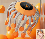 NNEOBA 20-Head Scalp Massager with Red Light Therapy Octopus Scratcher Orange