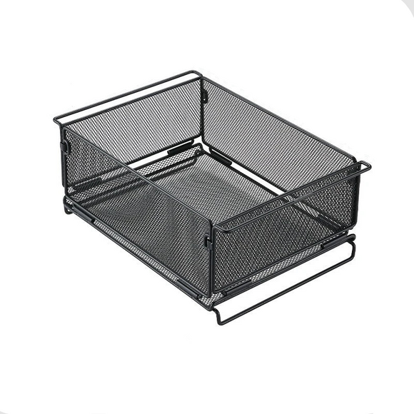 NNEOBA IGT Outdoor Table Unit Basket Storage Net Cage Silver