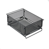 NNEOBA IGT Outdoor Table Unit Basket Storage Net Cage Silver