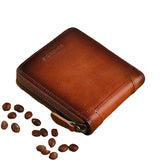 Men's Genuine Leather All-in-One Zipper Wallet