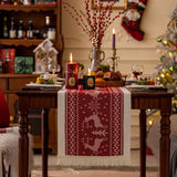 Cotton Woven Table Runner with Tassels