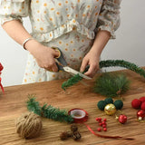 NNEOBA 5.5m Festive Christmas Garland | Artificial Rattan in Lush Green