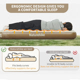 NNEOBA Camping Air Mattress PVC Inflatable Bed Khaki