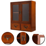 NNEOBA Vintage Wooden Decorative Wall Cabinet