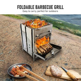 NNEOBA Wood Stove Stainless Steel