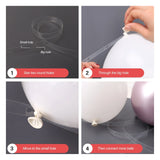 NNEOBA Mesmerizing Macaron Pink Balloon Garland Arch Kit - Style 1 (125 Pieces)