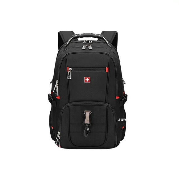 NNEOBA Waterproof Backpack with USB Charging PortRucksack Black