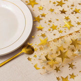 Glitter Star Metallic Table Runner – 28 × 275 cm