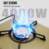 NNEOBA 4000W Portable Gas Stove Burner High-Power Khaki