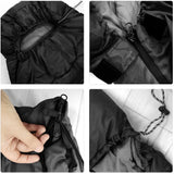 NNEOBA 4-Season Camping Sleeping Bag Warm Cotton Mummy Envelope Black