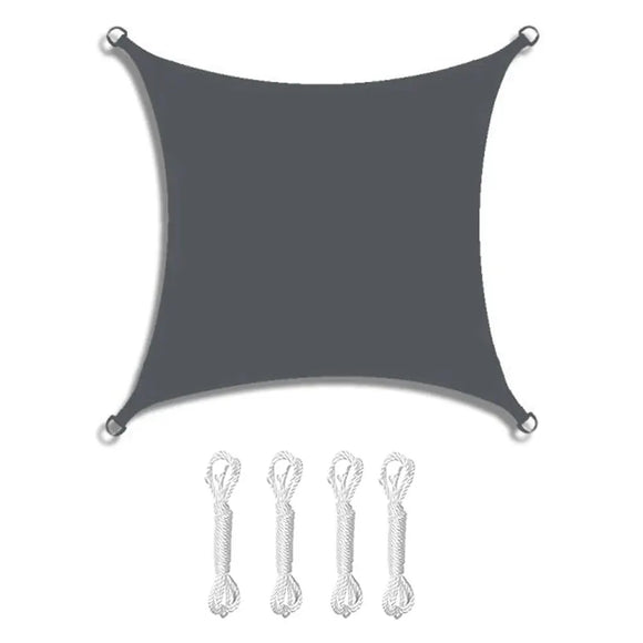 NNEOBA Waterproof Rectangle Sun Shade Sail Oxford Fabric Canopy Dark Gray