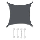 NNEOBA Waterproof Rectangle Sun Shade Sail Oxford Fabric Canopy Dark Gray