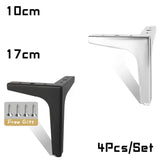 NNEOBA Set of 4 Luxury Metal Furniture Legs