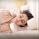 NNEOBA Anti-Wrinkle Memory Foam Beauty Pillow Anti-Aging Face Support White