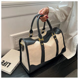 NNEOBA Vintage Travel Fitness Handbag Black