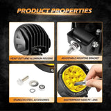 NNEOBA 4 Inch 90W LED Fog Lights