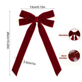 Velvet Ribbon Bow Christmas Ornaments
