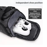 NNEOBA Premium Sports Gym Duffel Bag Grey