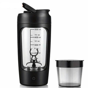 NNEOBA 500ML Electric Shaker Bottle USB C Rechargeable Automatic Mixer Black