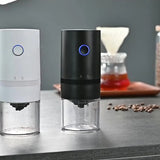 NNEOBA USB Rechargeable Burr Coffee Grinder Adjustable Precision Grinding Black