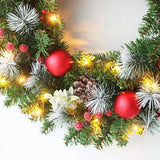 40CM LED Christmas Wreath with Red Berries
