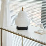 NNEOBA Elegant LED Cream Pear Table Lamp
