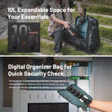 NNEOBA 2-in-1 Outdoor Trolley Case Backpack Expandable Black