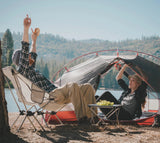 NNEOBA 2-Person Double-Layer Camping Tent Waterproof Backpacking  Green