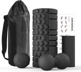 NNEOBA Fascia Foam Roller Set with Peanut Ball for Deep Tissue Massage
