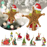 Green Monster Christmas Hanging Ornament