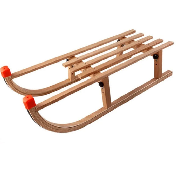 NNEOBA Foldable Wooden Snow Sled - Portable & Modern Design