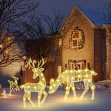 Lighted Christmas Reindeer Yard Decoration