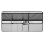 NNEOBA 9-Pocket Car Seat Back Organizer Wear-Resistant Oxford Cloth Gray