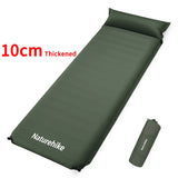 NNEOBA 10cm Thick Self-Inflating Double Mattress with Pillow Green
