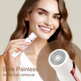 NNEOBA 4 in 1 Electric Razor for Women Hair Trimmer White