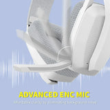 NNEOBA Wireless Gaming Headset with Mic White