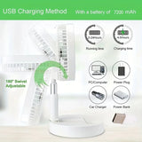 NNEOBA Retractable USB Rechargeable Mini Fan