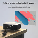 NNEOBA Mini Portable LED Projector White