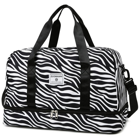 NNEOBA Women's Carry-On Travel Bag (Zebra)