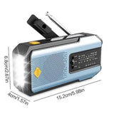 NNEOBA 2000mAh Weather Emergency Radio Blue