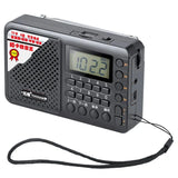 NNEOBA Full Band Portable Radio Receiver Black
