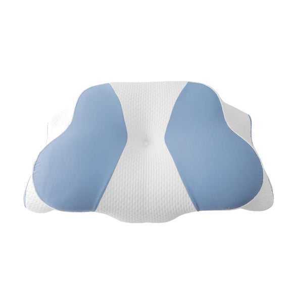 NNEOBA Ergonomic Wave Memory Foam Cervical Pillow Support Blue