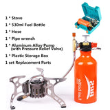 NNEOBA Multi-Fuel Gas Camping Stove Silver