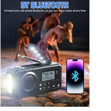 NNEOBA DAB+ Solar Hand Crank Emergency Radio Black