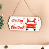 NNEOBA Santa Claus Wooden Sign - 8"x5" Merry Christmas Wall Decor