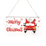 NNEOBA Santa Claus Wooden Sign - 8"x5" Merry Christmas Wall Decor