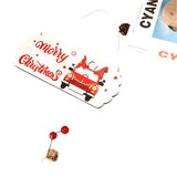 NNEOBA Santa Claus Wooden Sign - 8"x5" Merry Christmas Wall Decor