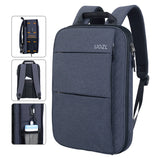 NNEOBA Slim Expandable Laptop Backpack Dark Grey