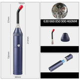 NNEOBA 3-in-1 Red Light Therapy Wand Infrared & Blue Light Blue